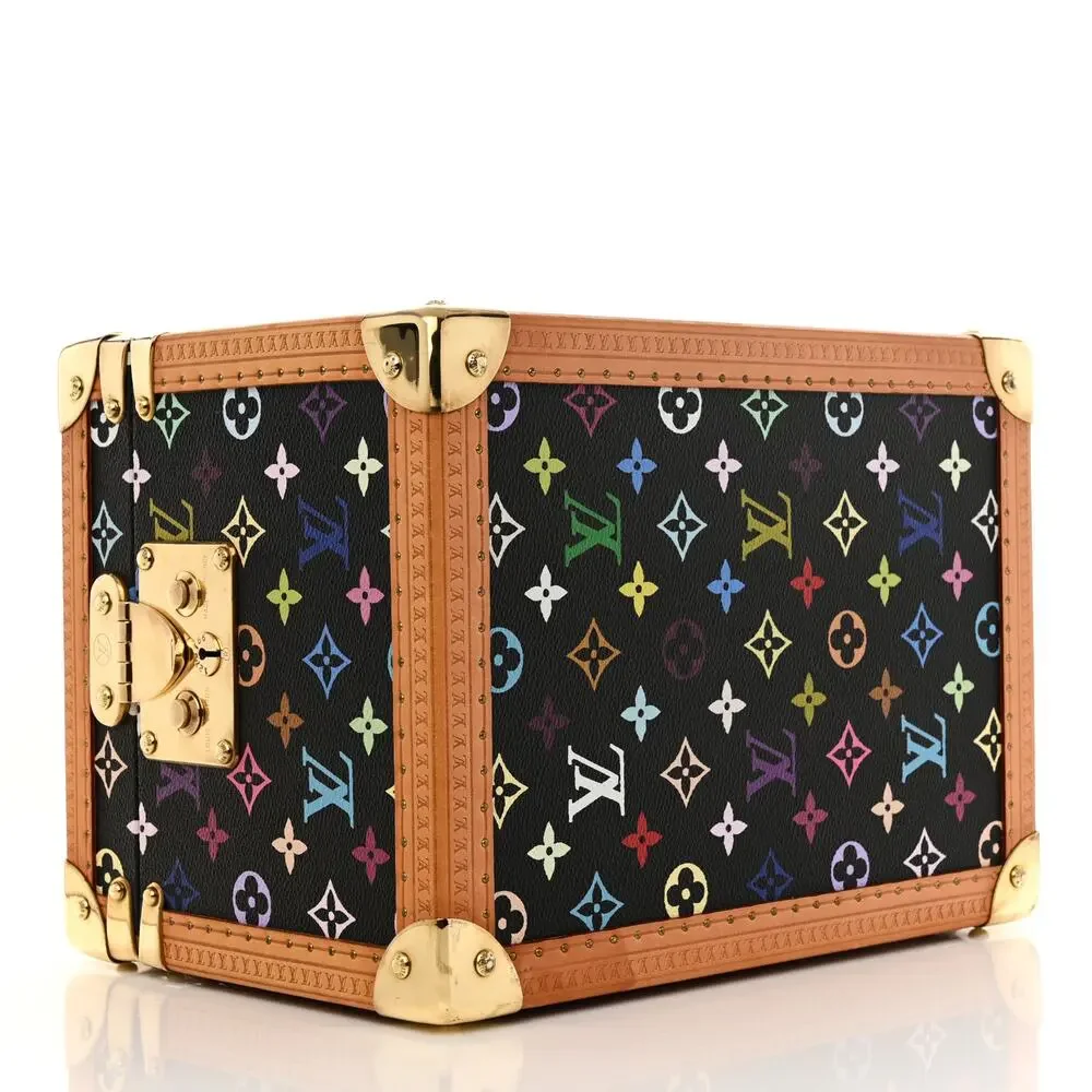 Louis Vuitton Murakami Trunk Multicolor Boite Flacons Vintage Train Case w/keys